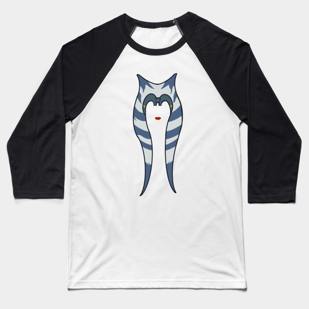 Silhouette of Ahsoka Baseball T-Shirt by Bluesuiter